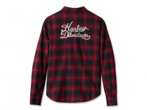 Hemd "Old American Retro Long Sleeve Flannel YD Plaid Chili Pepper"_1