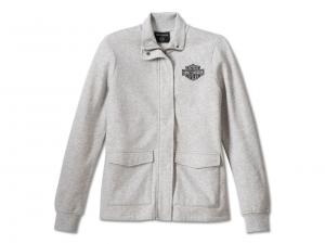 Jacke "Hill Climber Crew Zip Front Fleece Light Grey Heather (B05)" 96671-23VW