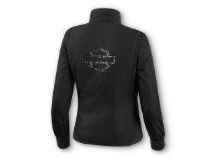 Jacke "METALLIC JACQUARD PRINT LOGO BIKER"_1