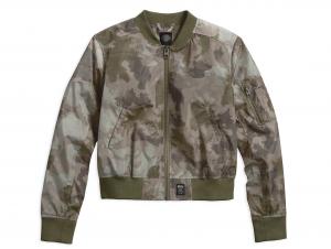 SKULL CAMO CROPPED BOMBER JACKET 97437-17VW