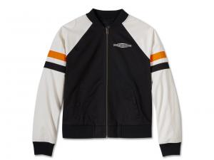 Women's Stacked Bar & Shield Bomber Jacket 97405-25VW