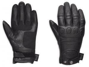 #1 SKULL LEATHER GLOVES 98375-17EW