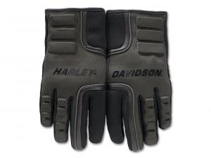 Handschuhe "H-D Waterproof Dyna Knit Mixed Media Olive & Black"_1