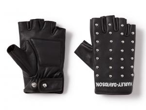 H-D Studded Leather Fingerless Riding Gloves 97159-25VW