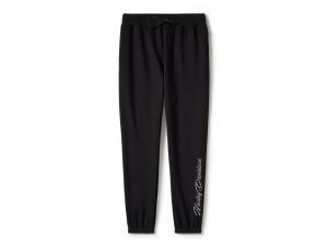 Women's Essential Bling Fleece Jogger Black 99120-25VW