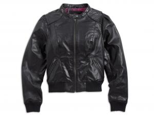 Lederjacke "BLACK LABEL BOMBER" 97097-12VW