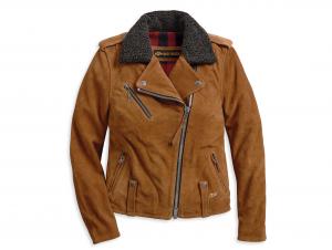 Women's Suede Biker Jacket 97009-20VW