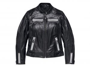 ZARDA PERFORATED LEATHER JACKET 97012-18EW