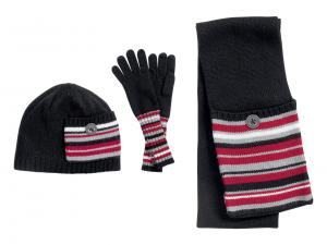 Set (Mütze, Schal und Handschuhe) "3-Piece Knit Set" 97772-13VW