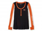 Longleeve "Essential Henley Black" 96456-25VW