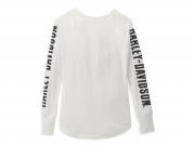 Longlseeve "Authentic Bar & Shield Rib-Knit Top White"_1