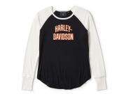 Longsleeve "Essential Arched Font Raglan Colorblock Black" 96428-25VW