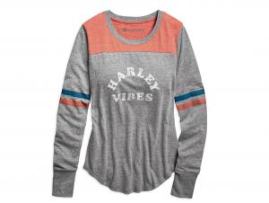 Longsleeve "Harley Vibes Varsity" 96715-19VW