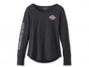 Women's Hero Long Sleeve Knit Top Black 97487-23VW