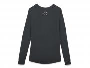 Longsleeve "Metropolitan V Neck Tee Black"_1