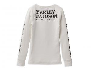 Longsleeve "Skull Snap Front Long Sleeve Henley White"_1