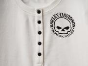 Longsleeve "Skull Snap Front Long Sleeve Henley White"_2