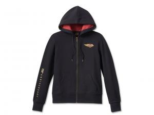 Pullover "120th Anniversary Special Zip Front Hoodie Black" 96665-23VW