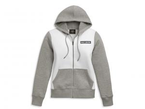 Pullover "Bar & Shield Colorblock Zip Front" 96386-21VW