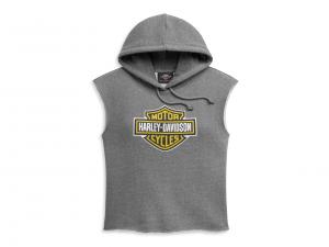 Women's Bar & Shield Sleeveless Pullover HoodieWomen's Bar & Shield Sleeveless Pullover Hoodie 96396-21VW