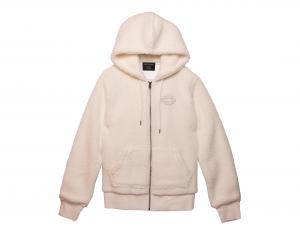 Women's Enchanted Sherpa Hoodie - Cloud Dancer 96414-23VW