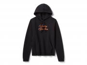 Women's Essential Bling Pullover Hoodie Black 96748-25VW