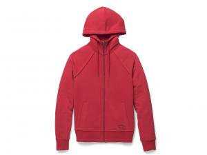 Pullover "Metropolitan Zip Front Hoodie Redline Red" 96421-22VW
