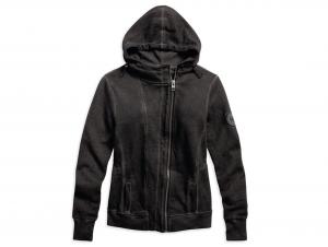 OFFSET ZIP-FRONT HOODIE 96201-16VW