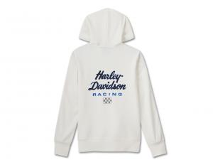Pullover "Racing Scuba Zip Front Hoodie Bright White"_1