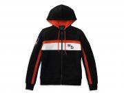 Women's Rally Stripe Zip Front Hoodie 99094-22VW