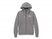 Women's Salute Solid Zip Front Hoodie 96418-22VW