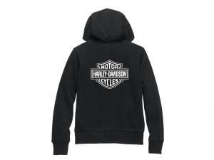 Pullover "Special Bar & Shield Zip Front Hoodie Black"_1