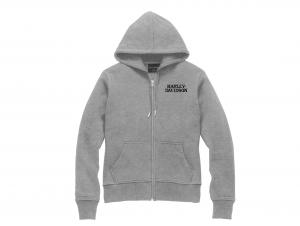 Pullover "Special Skull Zip Front Hoodie Grey" 99097-22VW