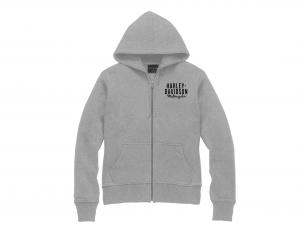 Women's Special Zip Front Hoodie - Light Grey 96186-23VW