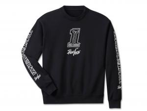 Pullover "Willie G Sketchy #1 Crewneck Sweatshirt True Black" 96791-24VX