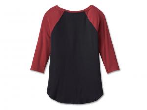 T-Shirt "120th Anniversary Speedbird Diamond Knit Top Colorblocked Black"_1