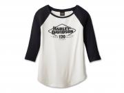 T-Shirt "120th Anniversary Speedbird Diamond Knit Top Colorblocked Cloud Dancer" 96683-23VW