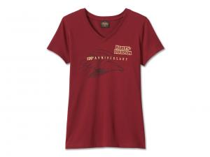 T-Shirt "120th Anniversary United V-Neck Red" 96699-23VW
