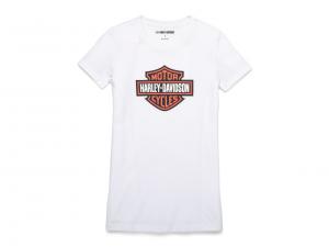 Women´s Bar & Shield Graphic Tee White 99152-22VW