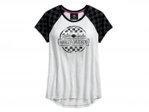 T-Shirt "CHECKERED RAGLAN SLEEVE" 96144-18VW