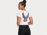 T-Shirt "Forever Freedom Eagle Bright White"_2