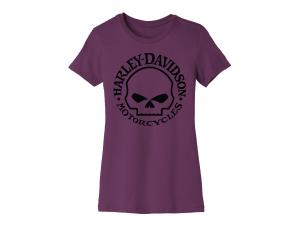 Women's Forever Skull Graphic Tee Violet 96429-22VW