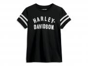 T-Shirt "Forever Sleeve Striped - Black" 96434-23VW