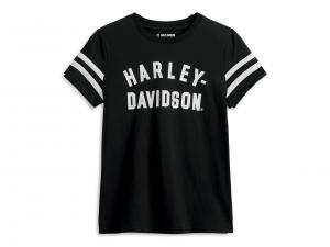 T-Shirt "Forever Sleeve Striped - Black" 96434-23VW