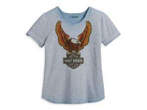T-Shirt "Hometown Scoop Neck - Blue" 96219-23VW