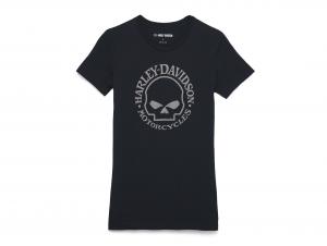 Women's Skull Graphic Tee Black 99154-22VW