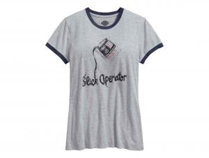 Slick Operator Ringer Short Sleeve Tee 96178-17VW