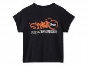 T-Shirt "Willie G Winged Wheel Baby Doll Black"_1