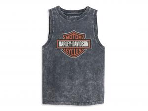 Women's Chrome Warrior Vintage Wash Muscle Tank - Dark Grey 96209-23VW