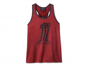 Women's National Anthem Twist Back Tank Red 97505-23VW